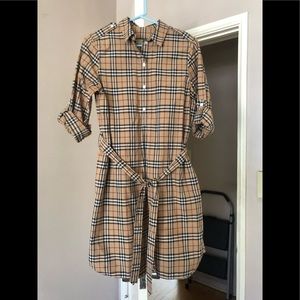 Burberry check shirt- dress 6